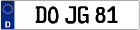 Trailer License Plate